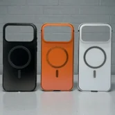 Чехол iPhone 17 Pro Njoyny NY-108 Metal MagSafe (черный)